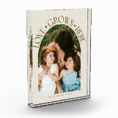 Love Grows Here Modern Arch Cream Fotoblokken (Links)