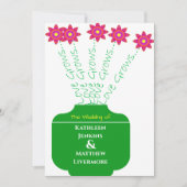 "Love Grows" Uitnodiging tot een braal huwelijk (Voorkant)