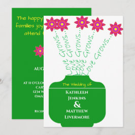 "Love Grows" Uitnodiging tot een braal huwelijk