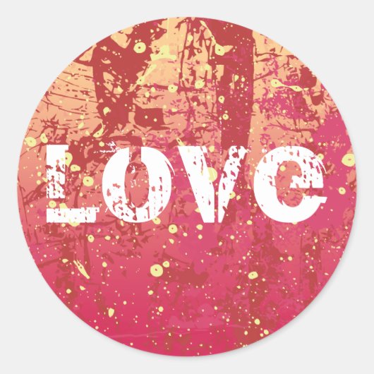 Love Grunge Urban Sunrise Sticker (Voorkant)