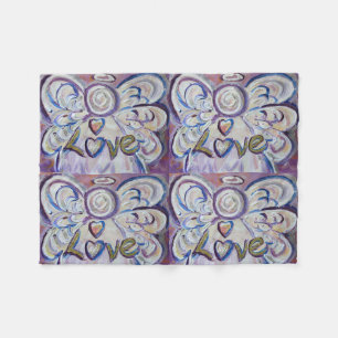 Love Guardian Angel Art Custom Fleece Deken