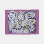 Love Guardian Angel Art Custom Fleece Deken (Voorkant (Horizontaal))