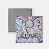 Love Guardian Angel Word Custom Magnet (Voorkant / Achterkant)