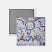Love Guardian Angel Word Custom Magnets Magneet (Voorkant / Achterkant)