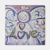 Love Guardian Angel Word Custom Magnets Magneet (Voorkant)