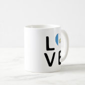 Love - Guatemala Flag Koffiemok (Voorkant rechts)
