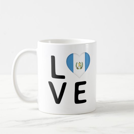 Love - Guatemala Flag Koffiemok (Links)