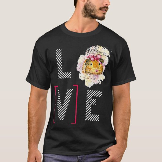Love Guinea Pig T-shirt (Voorkant)