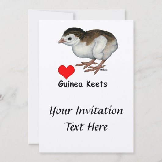 Love Guinee Keets Kaart (Voorkant)