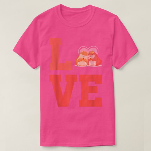 Love Guinee Pig Eigenaar Pet Animals Lover Cavy Ca T-shirt (Design voorkant)