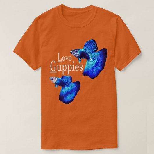 Love Guppy Fish T-shirt (Design voorkant)