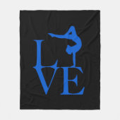 Love Gymnast Blanket Fleece Deken (Voorkant)