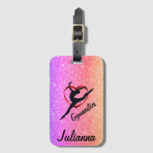 Love Gymnastics Bagagelabel (Voorkant (verticaal))