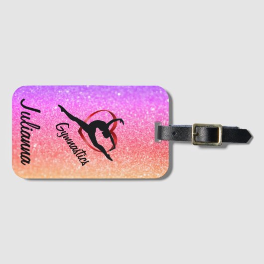 Love Gymnastics Bagagelabel (Voorkant (horizontaal))