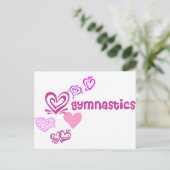 Love Gymnastics Briefkaart (Staand voorkant)
