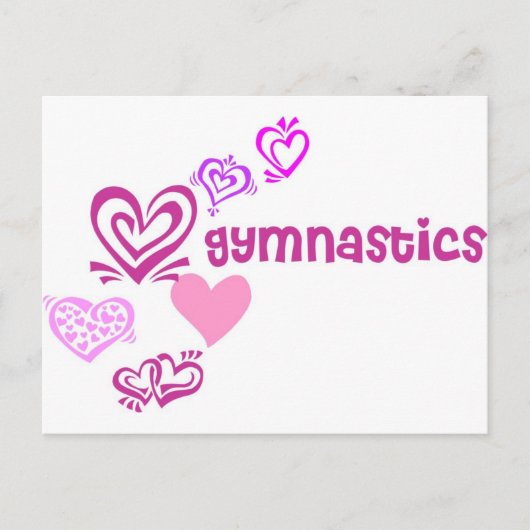 Love Gymnastics Briefkaart (Voorkant)