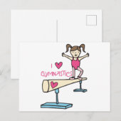 Love Gymnastics Briefkaart (Voorkant / Achterkant)