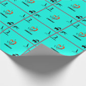 Love Gymnastics Events Girls Cadeaupapier (Hoek)