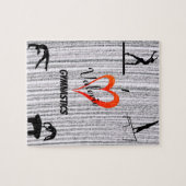 Love Gymnastics Events Girls Legpuzzel (Horizontaal)