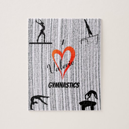 Love Gymnastics Events Girls Legpuzzel (Verticaal)