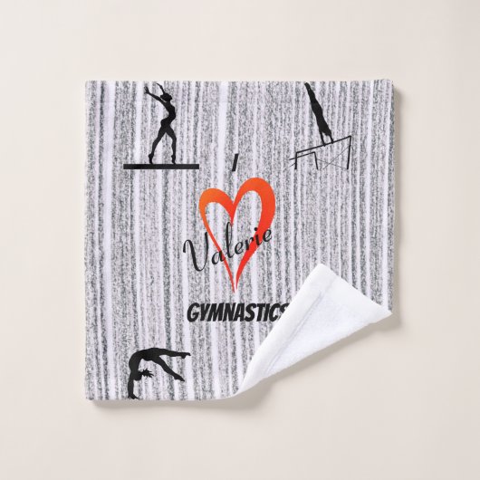Love Gymnastics Events Girls Washandje (Wasdoekje)