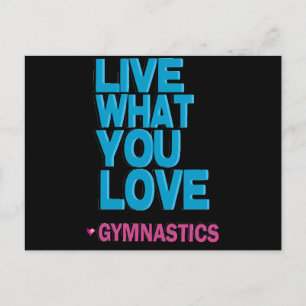 Love Gymnastics Gifts Briefkaart