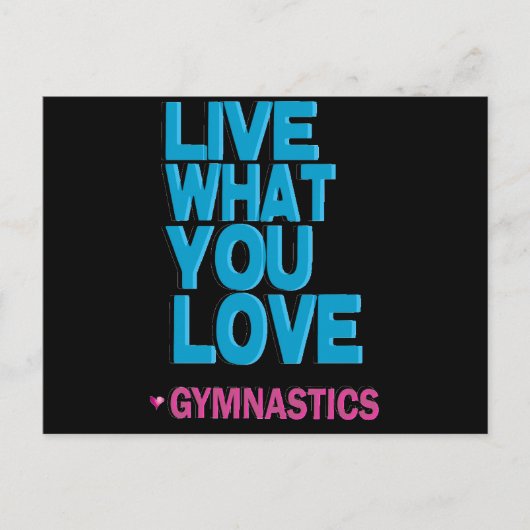 Love Gymnastics Gifts Briefkaart (Voorkant)