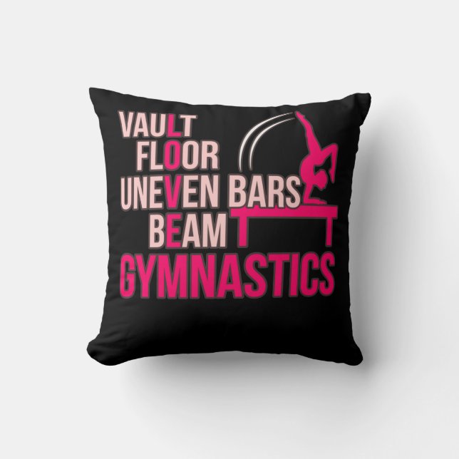 Love Gymnastics Gymnast Gymnastic Sports Lover Gra Kussen (Voorkant)