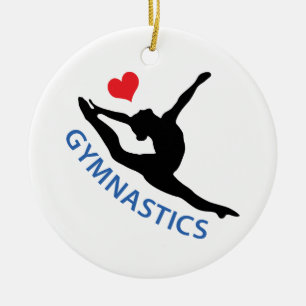 Love Gymnastics Keramisch Ornament