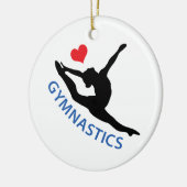 Love Gymnastics Keramisch Ornament (Links)