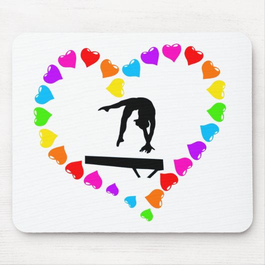Love Gymnastics Muismat for Computer (Voorkant)