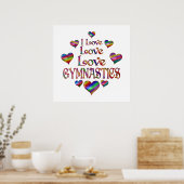 Love Gymnastics Poster (Keuken)