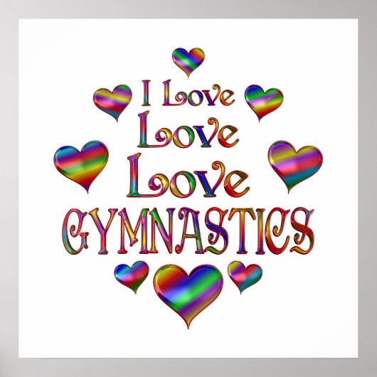 Love Gymnastics Poster (Voorkant)