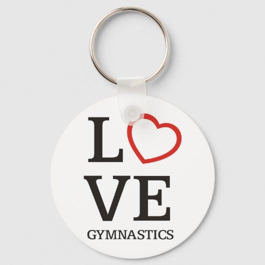 LOVE Gymnastiek Sleutelhanger (Voorkant)