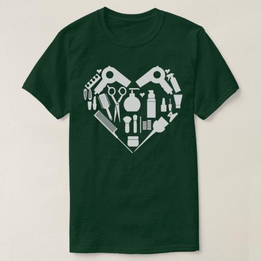 Love Hairdressing T-shirt (Design voorkant)