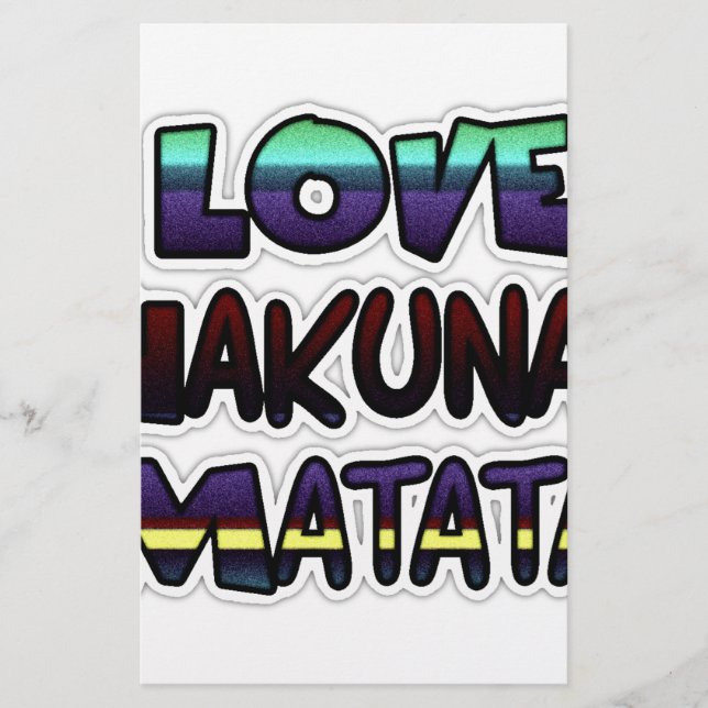Love Hakuna Matata Gifts (Voorkant)