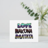 Love Hakuna Matata Gifts Briefkaart (Staand voorkant)