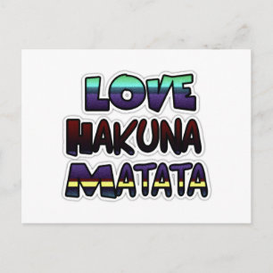 Love Hakuna Matata Gifts Briefkaart