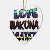 Love Hakuna Matata Gifts Keramisch Ornament (Links)
