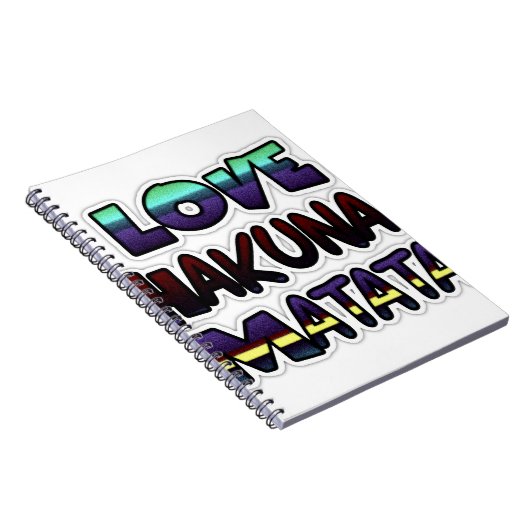 Love Hakuna Matata Gifts Notitieboek (Rechterzijde)