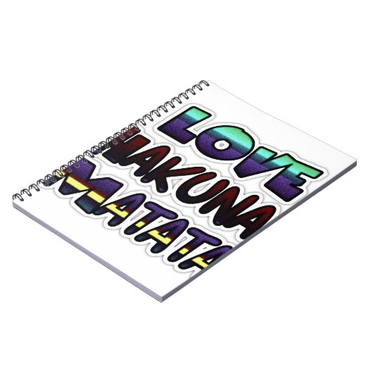 Love Hakuna Matata Gifts Notitieboek (Linkerzijde)