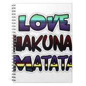 Love Hakuna Matata Gifts Notitieboek (Voorkant)