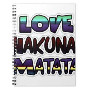 Love Hakuna Matata Gifts Notitieboek