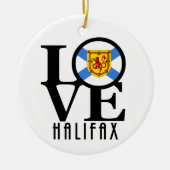 LOVE Halifax Nova Scotia Keramisch Ornament (Voorkant)