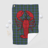 Love Halifax Nova Scotia tartan lobster Golfhanddoek (Insitu)