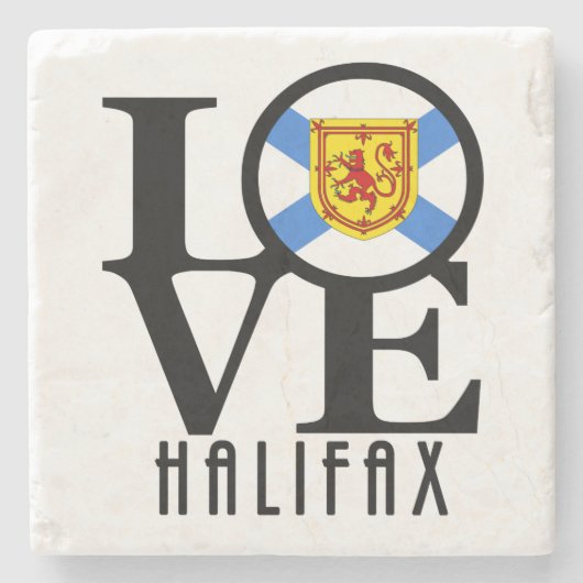 LOVE Halifax Stenen Onderzetter (Voorkant)