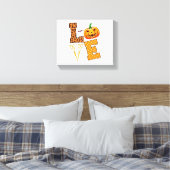 Love Halloween Haarstylist Canvas Afdruk (Insitu (Slaapkamer))