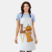 Love Halloween Haarstylist Schort (Gedragen)