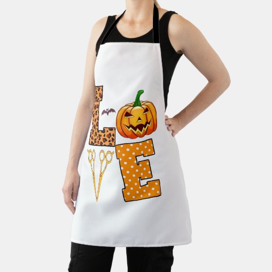 Love Halloween Haarstylist Schort (Insitu)