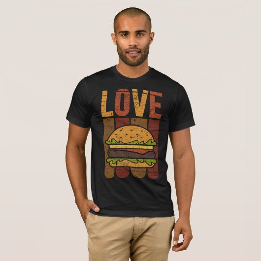 Love Hamburger T-shirt (Voorkant volledig)